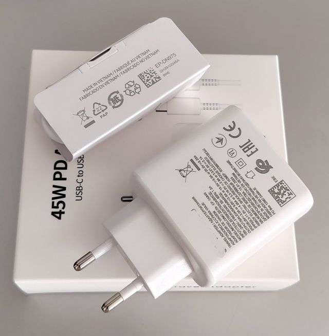 Cargador compatible Samsung 45W USB-C Carga Rápida