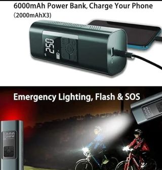 Mini Gonfiatore LED Auto Moto Compressore