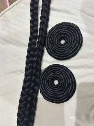 Moño de fallera negro