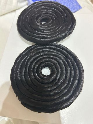 Moño de fallera negro