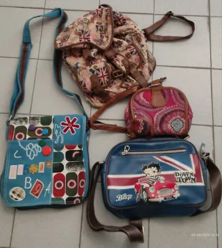 Lote de 4 bolsos mujer
