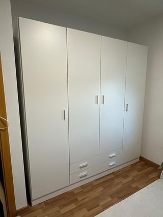 Armario 4 Puertas Blanco Roble Ártico 200cmx200