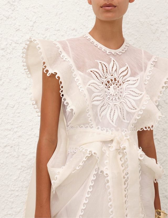 Vestido Zimmermann 2024 Blanco
