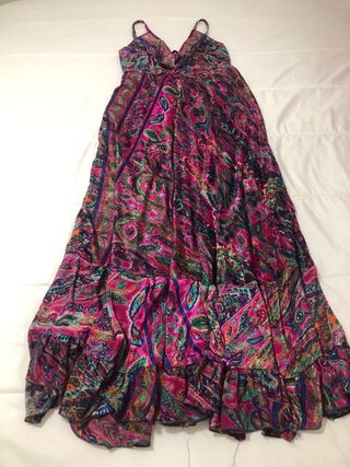 Vestido largo estampado