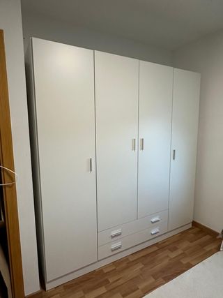 Armario 4 Puertas Blanco Roble Ártico 200cmx200!