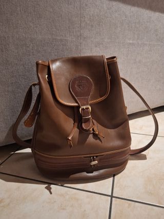 Borsa a secchiello in cuoio