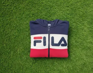 FILA hoodie full zip navy red vintage PRECIO TEMPO