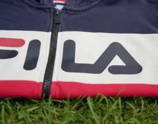 FILA hoodie full zip navy red vintage PRECIO TEMPO