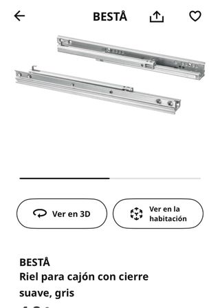 Guías Cierre Suave Besta Ikea