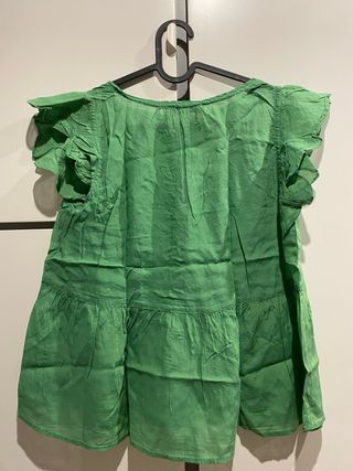Blusa Mango verde 