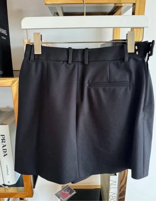 Falda Loewe Drapeada Negra
