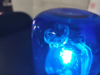 Foco Vintage Baliza/Sirena Rotativa Azul