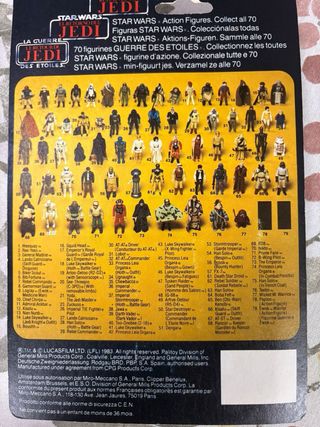 Star Wars vintage Barada trilogo moc last 17