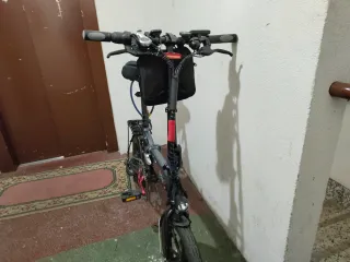 Bicicletta elettrica Fiido D2s con allarme e cinghie