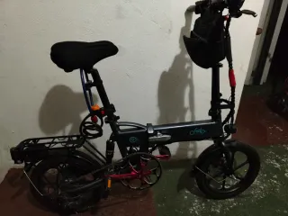 Bicicletta elettrica Fiido D2s con allarme e cinghie