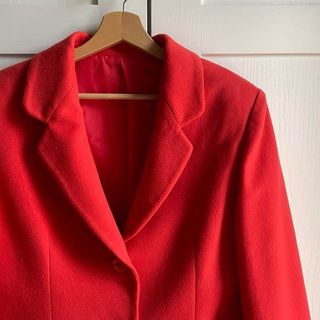 Blazer sartoriale panno rosso