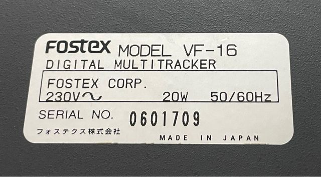 Fostex VF-16 Grabadora Digital Multitrack