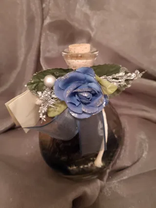 Lampade a olio decorativa con fiore blu o rosso