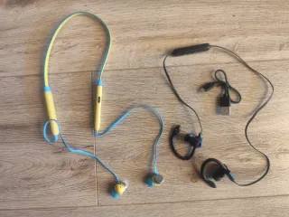 2 Auriculares Inalámbricos Deportivos Azul/Amaril