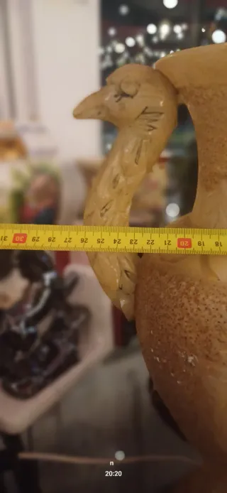 Jarrón Vintage Alabastro Cisne