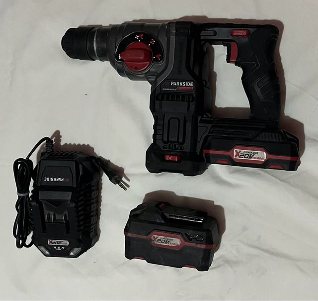 Taladro Percutor Parkside 20V + Cargador + Batería