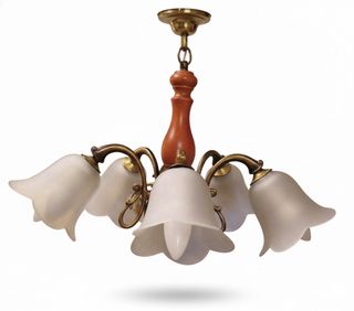 Lámpara de salón 5 luces flor