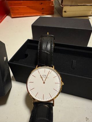 Orologio Daniel Wellington Pelle Nera Oro