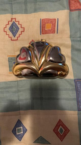 Bolso de fiesta dorado y plateado