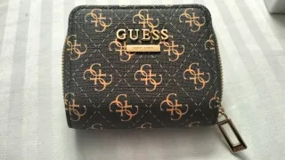 Monedero pequeño Negro/Marron