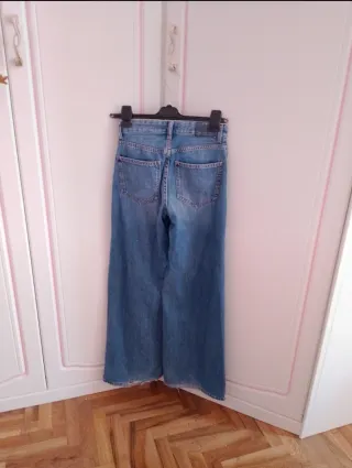 Jeans Bershka vita media blu