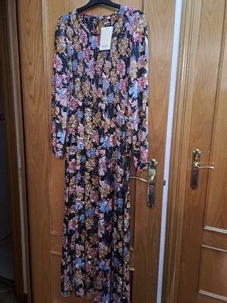 Vestido largo Dodo nido de abeja talla M