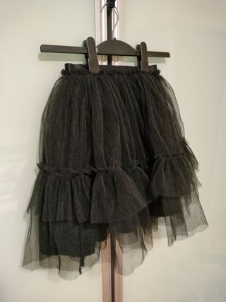 Falda tul negra Miércoles Halloween