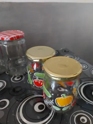 Set 9 Barattoli Vetro con 11 Coperchi