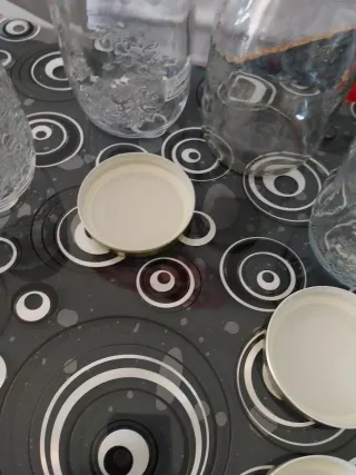 Set 9 Barattoli Vetro con 11 Coperchi