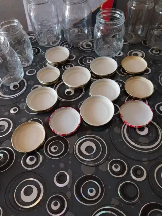 Set 9 Barattoli Vetro con 11 Coperchi