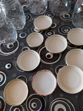 Set 9 Barattoli Vetro con 11 Coperchi