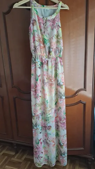Vestido largo floral S