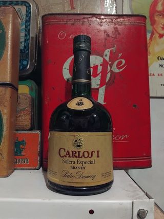 Botella Vacía Brandy Carlos I Pedro Domecq