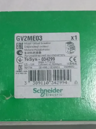 Disyuntor Schneider GV2ME03 Motor Circuit Breaker