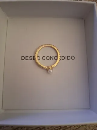 Alianza oro con perla