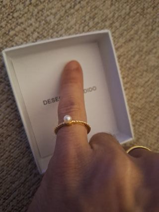 Alianza oro con perla
