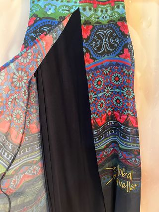 Vestido Gasa Estampado Global Traveller