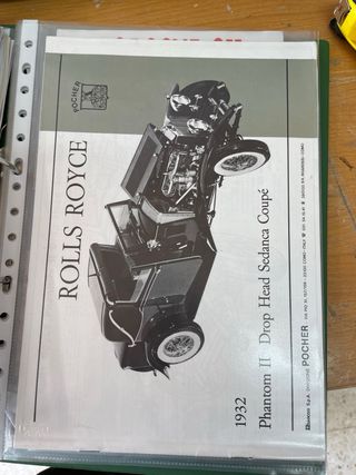 2 Maquetas Pocher: Ferrari Testarossa + Rolls Royc