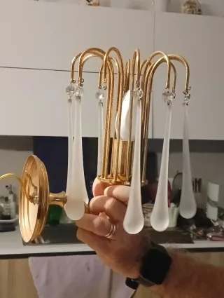 Applique Swarovski Oro Vetro