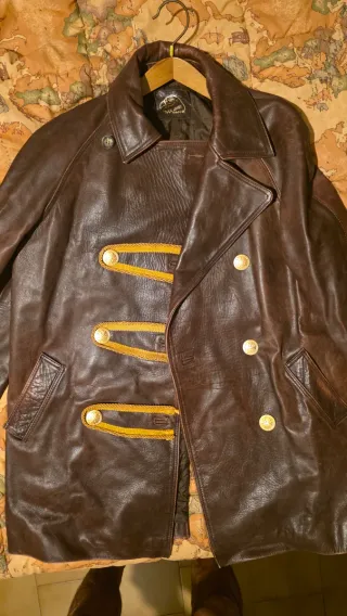 Cappotto in vera pelle anni '70