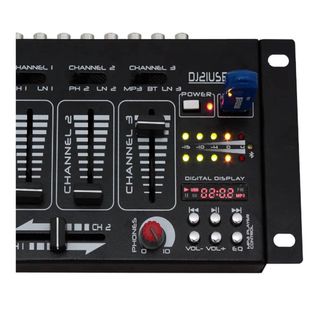 Ibiza DJ21USB-BT Mezclador DJ con USB y Bluetooth