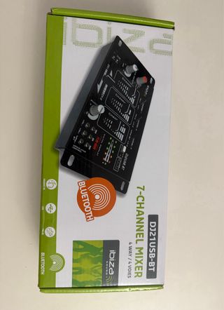 Ibiza DJ21USB-BT Mezclador DJ con USB y Bluetooth