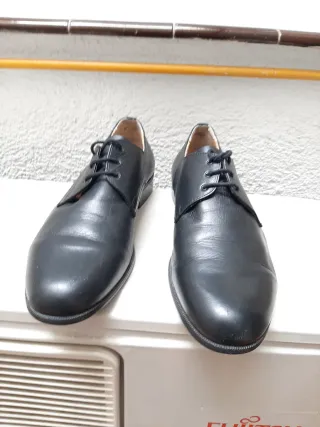 Zapatos de piel negros para hombre