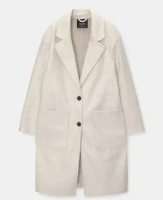Abrigo beige mujer