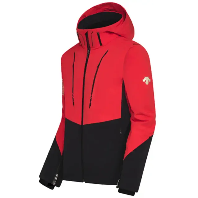Casaco Junior Downhill Ski Vermelho/Preto